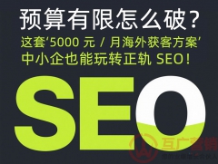 预算有限怎么破？这套‘5000 元 / 月海外获客方案’，中小企也能玩转正轨 SEO！